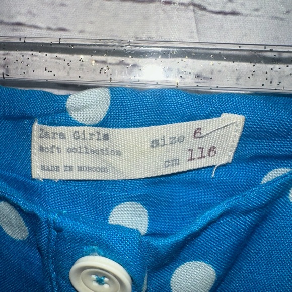 Zara Girls Soft Collection Polka Dot Romper Size 6 - Picture 2 of 3